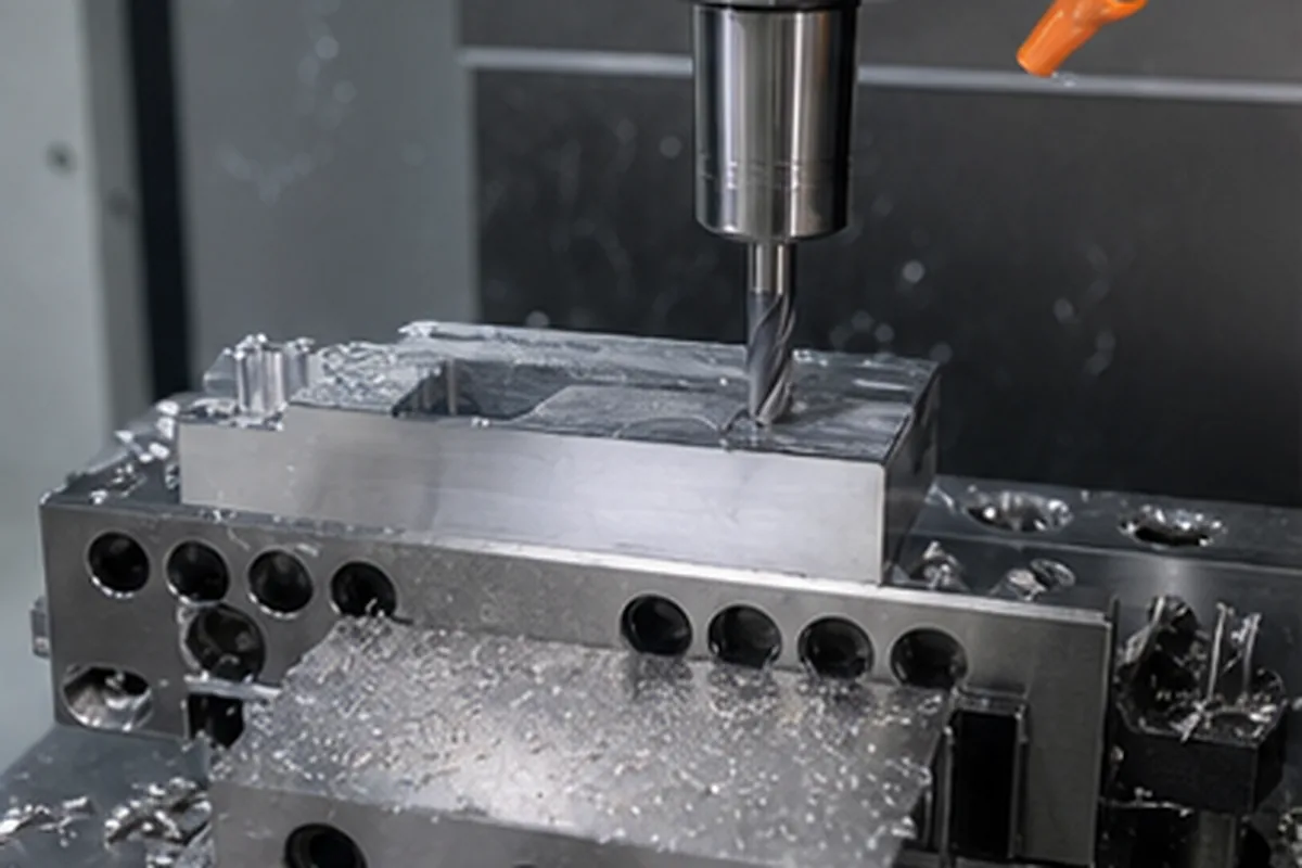 CNC machined parts and process setup for 4 Axis CNC Milling