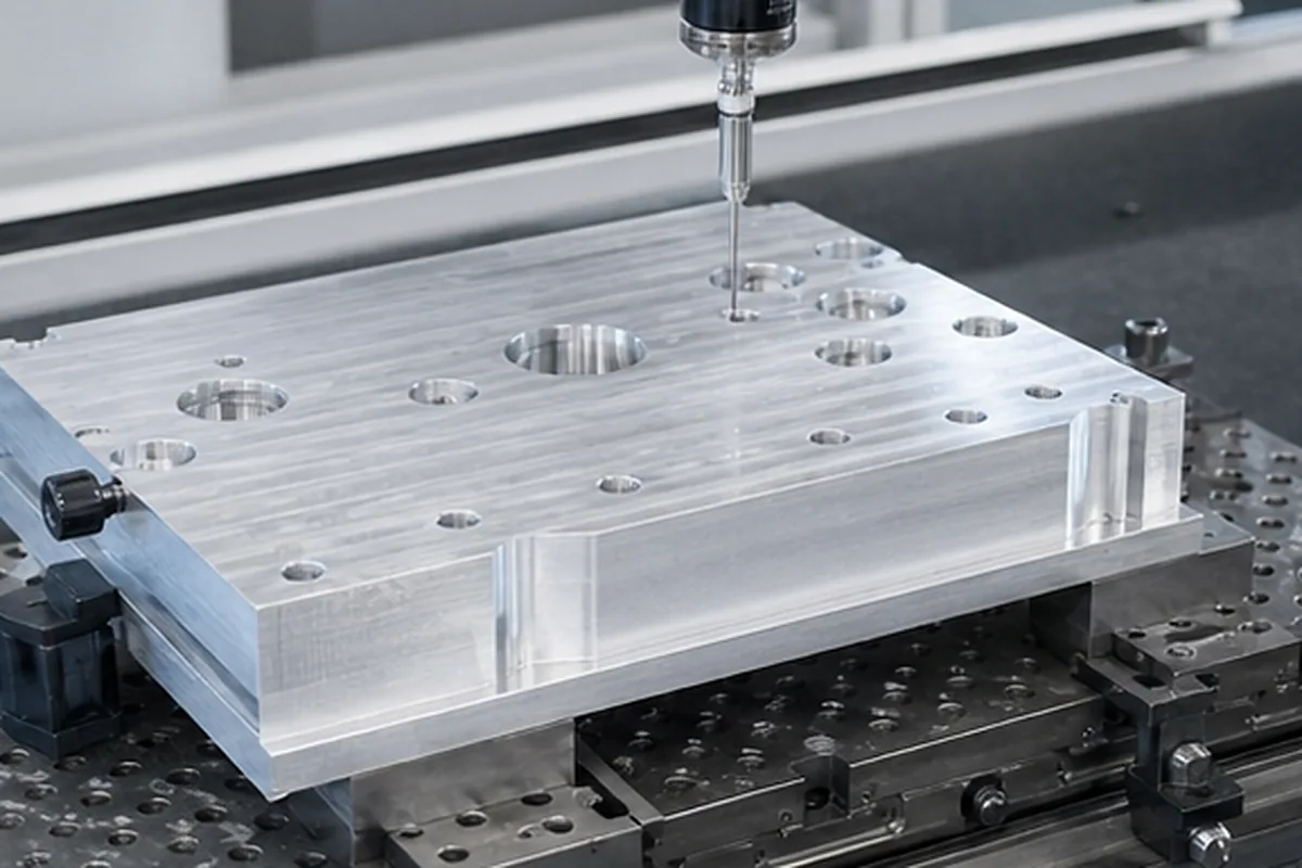 CNC part inspection setup for Automotive Development