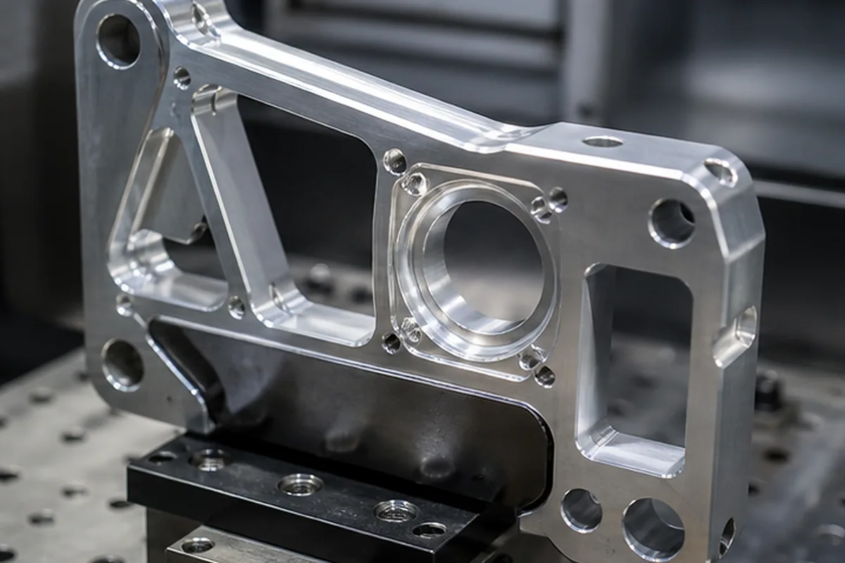 CNC part surface finishing setup for Bead Blast Before Anodizing