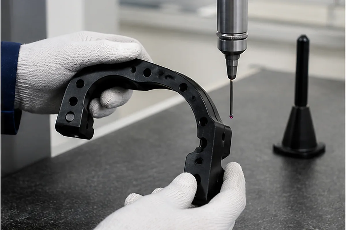 CNC part inspection setup for CMM Vs Manual Inspection