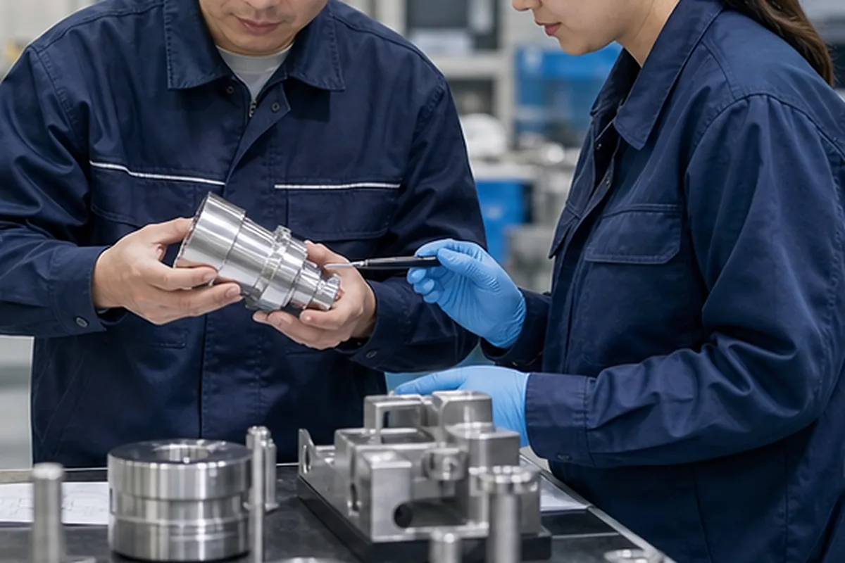 CNC machined parts and process setup for CNC Engineering Team