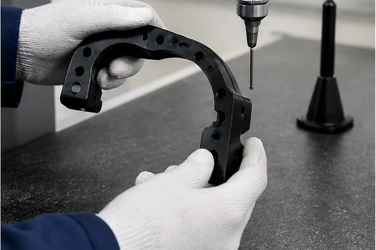 CNC part inspection setup for CNC Hole Position Errors
