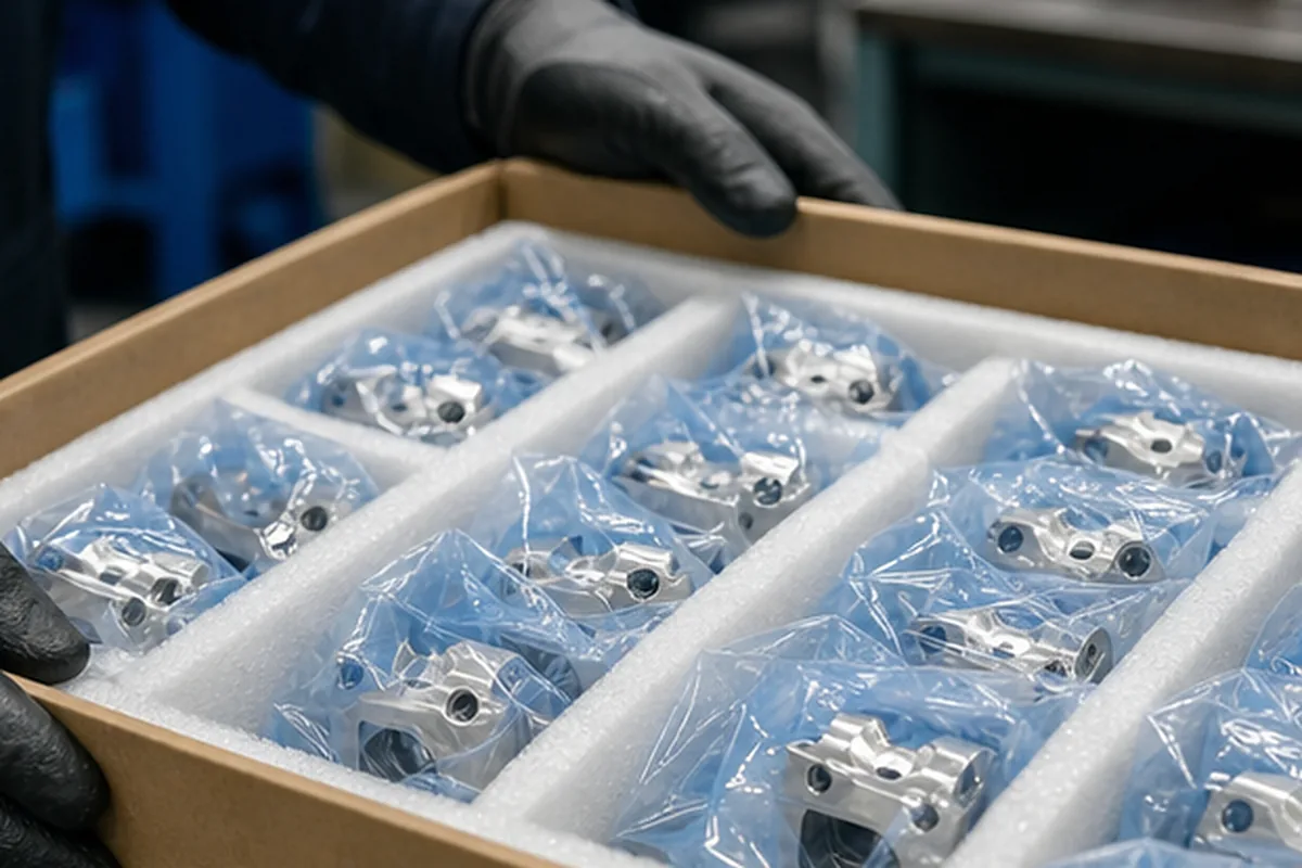 CNC part inspection setup for CNC Machined Housings