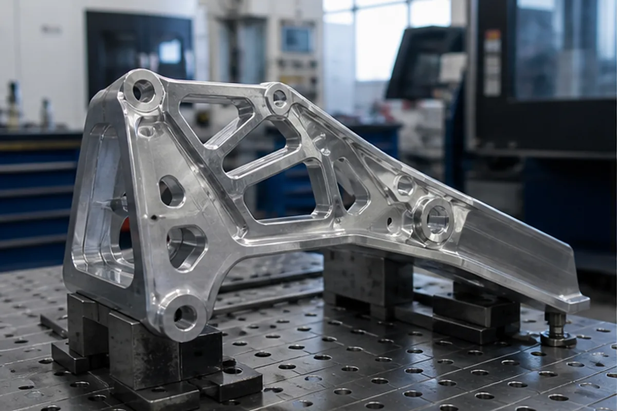 CNC machined parts and process setup for CNC Machining Industries