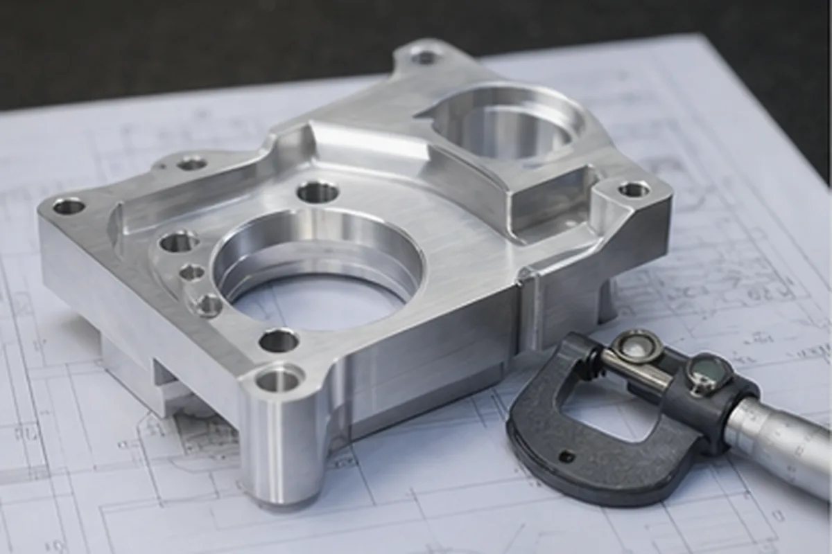 CNC part inspection setup for CNC Material Selection Guide