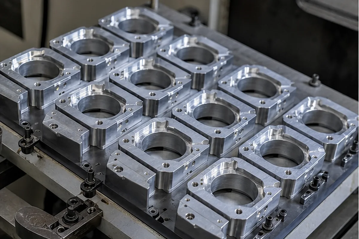 CNC machined parts and process setup for CNC Production Machining