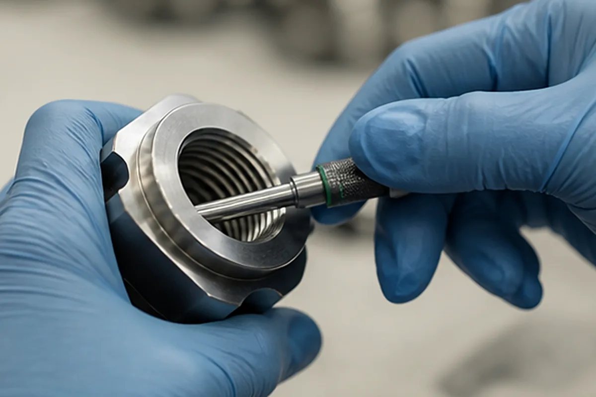 CNC part inspection setup for Common CNC Thread Problems