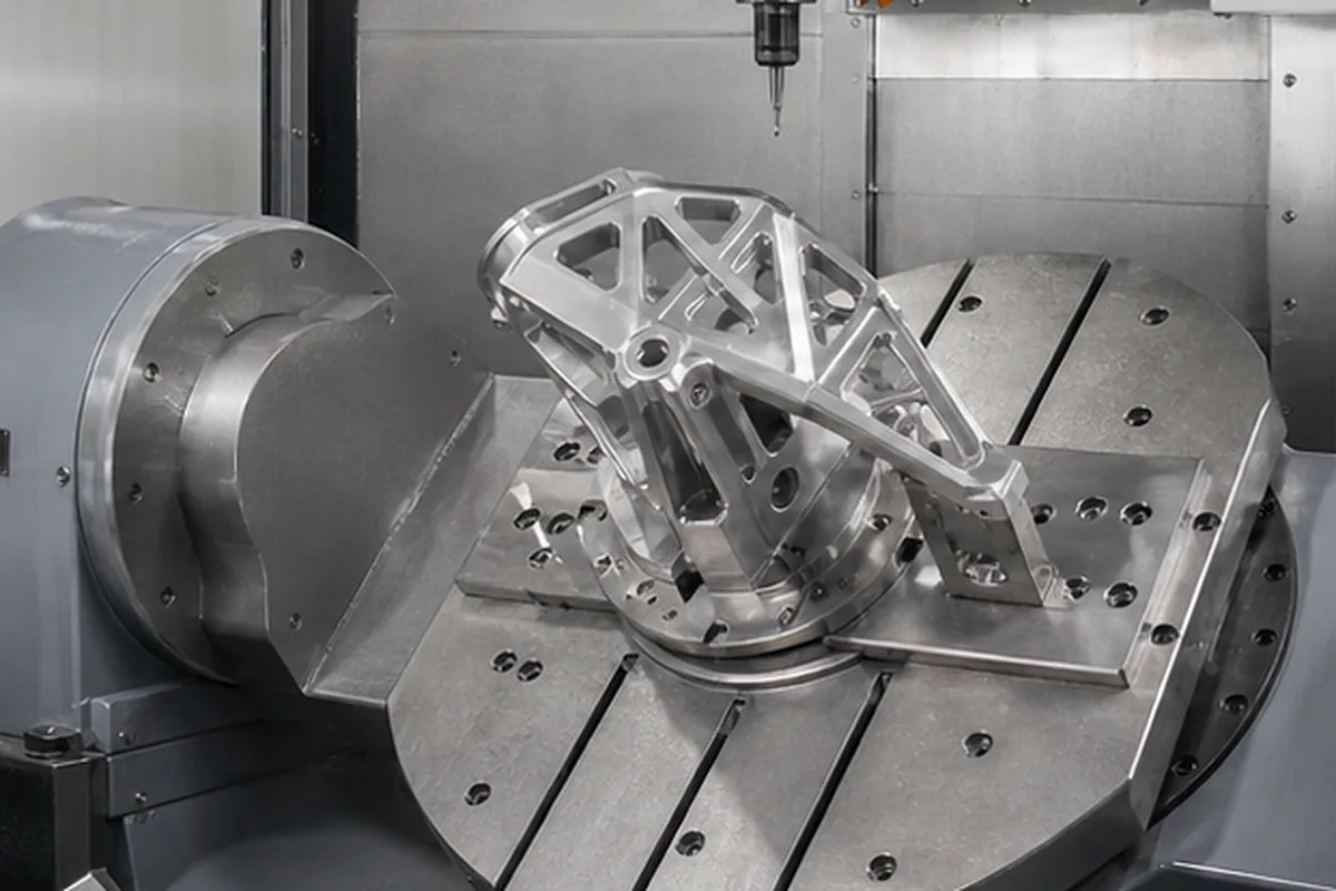 CNC machined parts and process setup for Designing For 5 Axis Machining