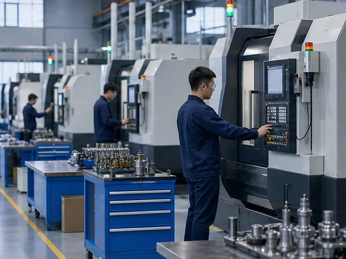 CNC machining workshop overview for Factory Production Capacity