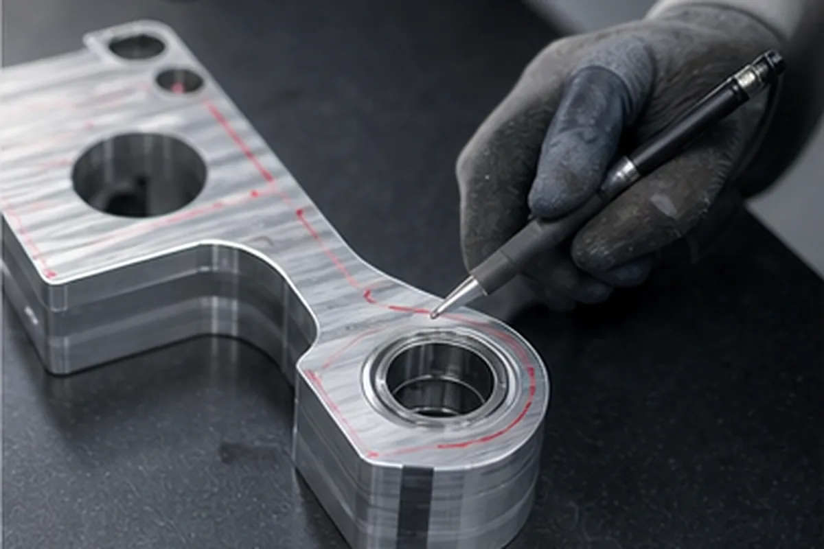 CNC part inspection setup for Flatness And Parallelism