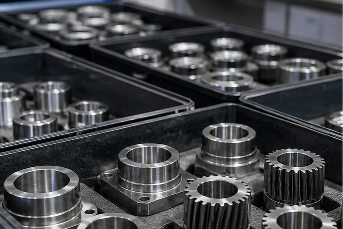 CNC machined parts and process setup for Heat Treatment