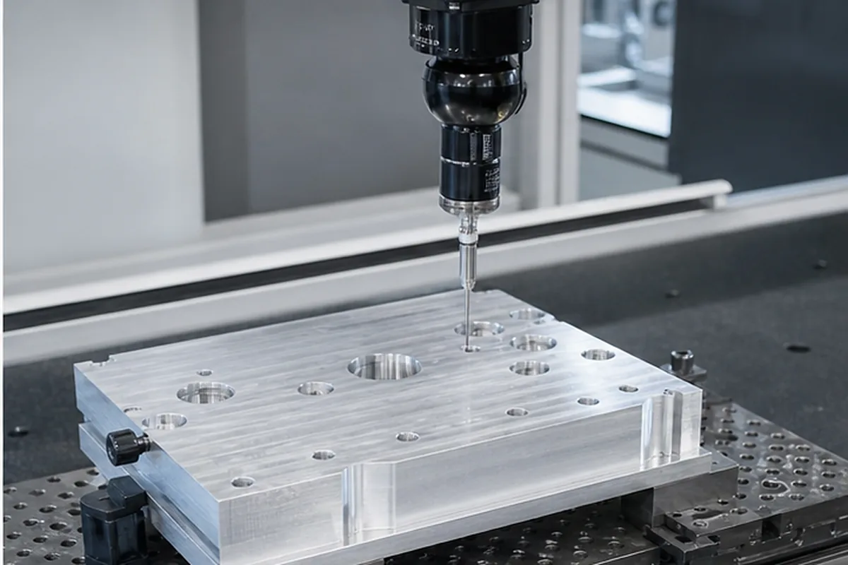 CNC part inspection setup for How To Choose A CNC Machining Supplier