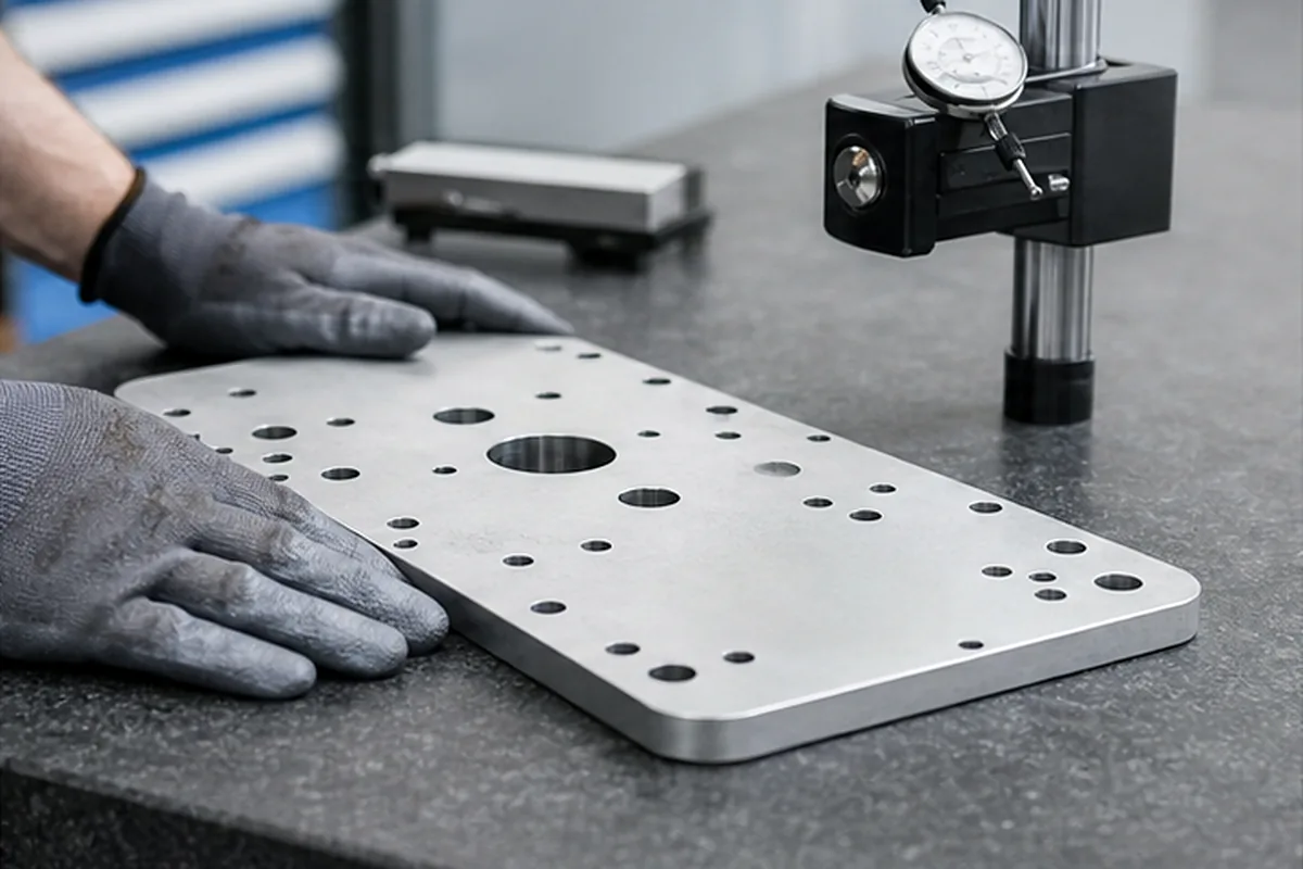 CNC part inspection setup for How To Evaluate Material Substitutions