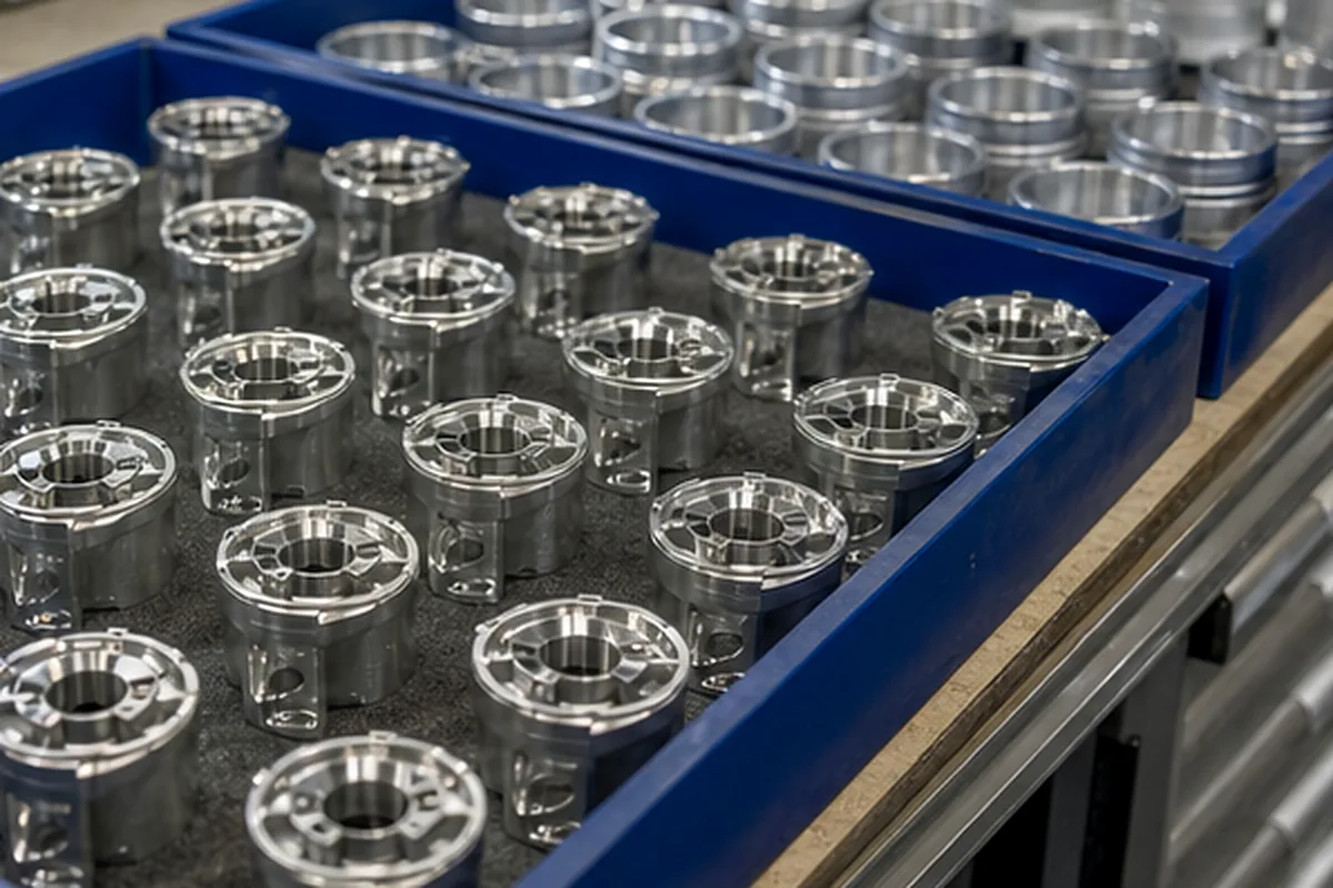 CNC part inspection setup for Inspection Equipment