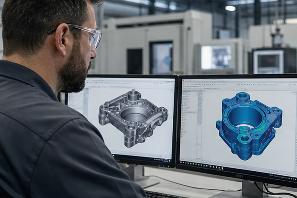 CNC machined parts and process setup for Material Properties Chart