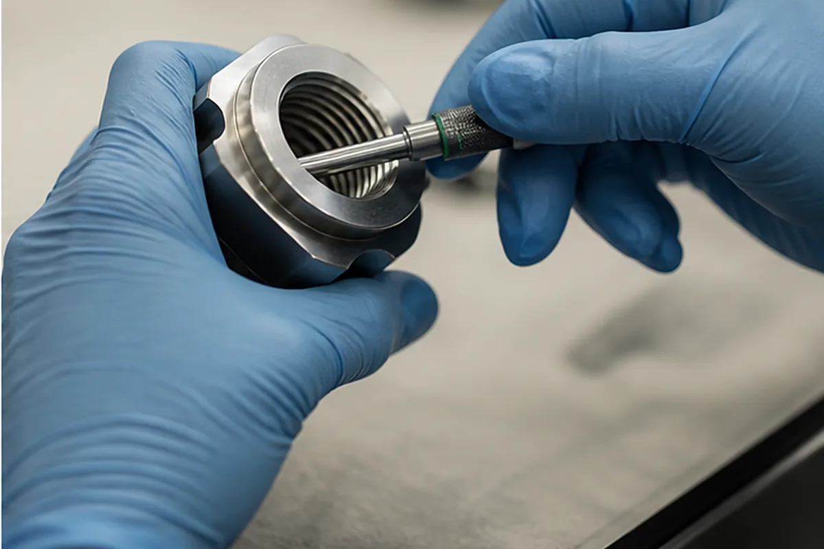 CNC part inspection setup for Measurement Uncertainty In CNC Inspection