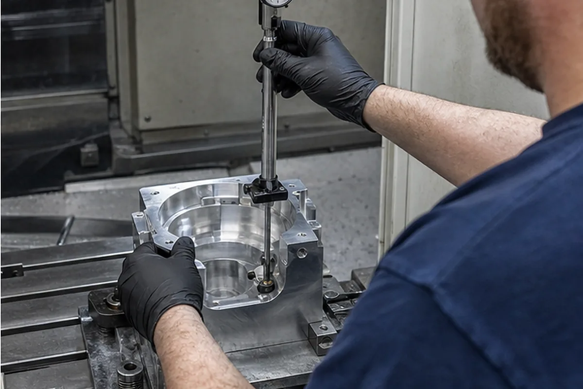 CNC machined parts and process setup for Mill Turn Machining