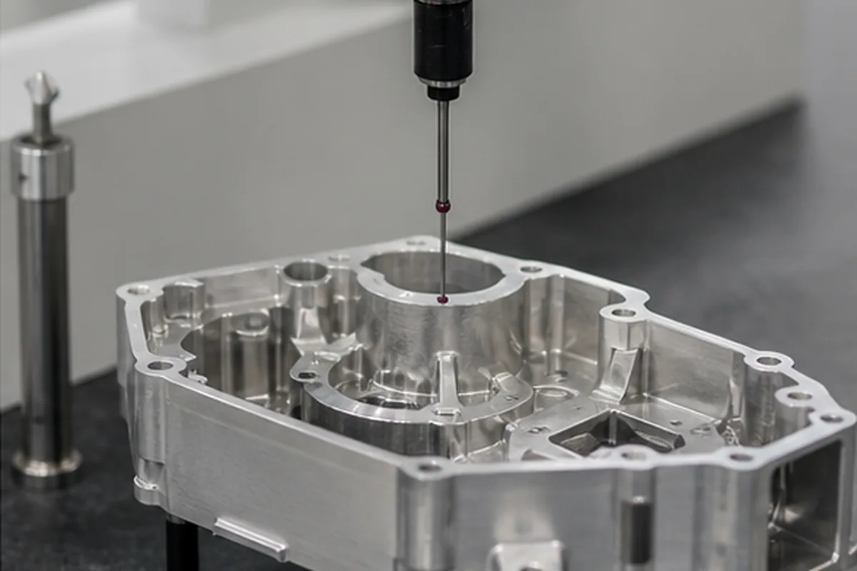 CNC part inspection setup for Oil Gas Equipment
