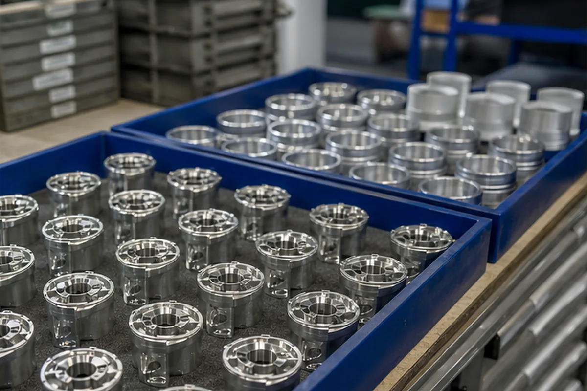 CNC machined parts and process setup for Packaging Export Protection