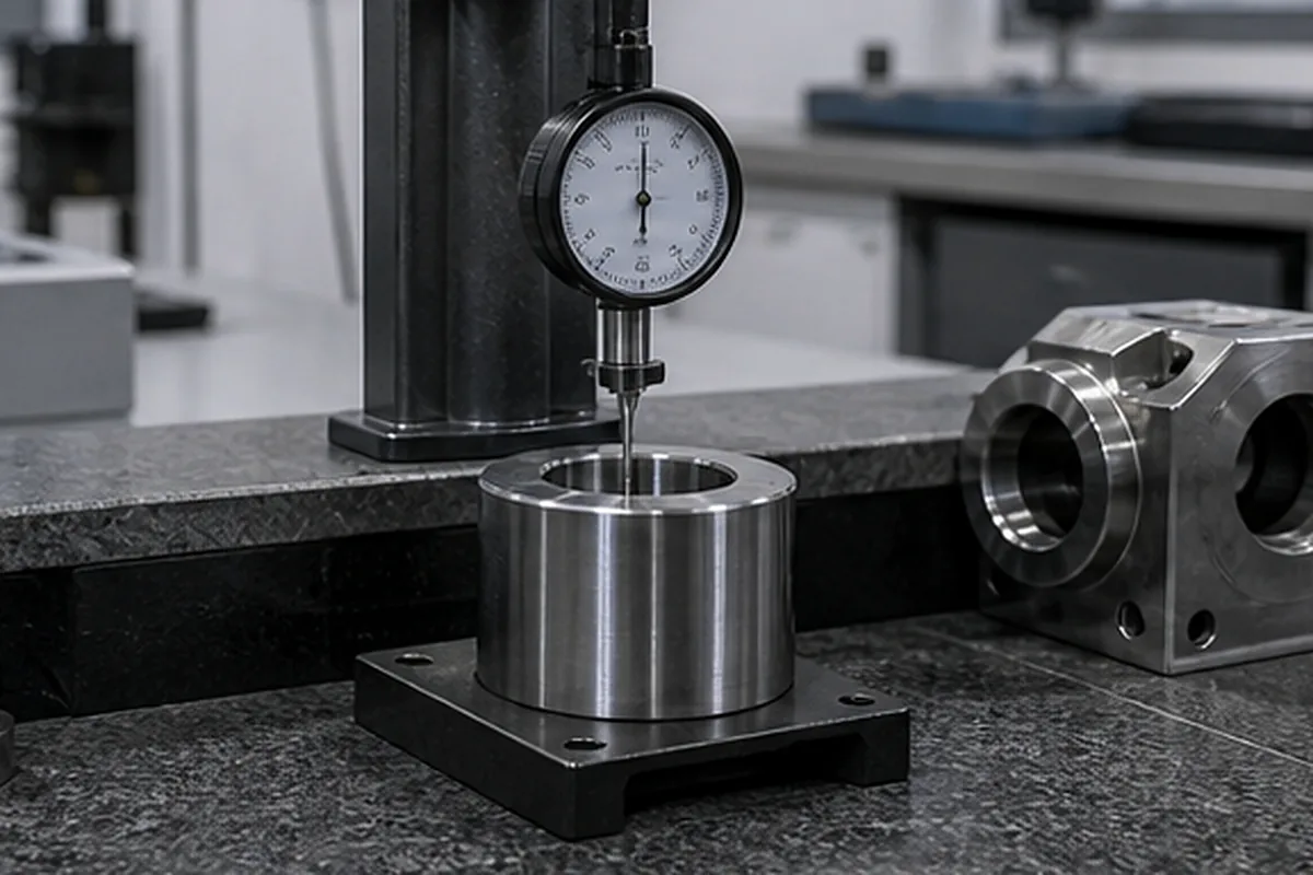 CNC part inspection setup for Passivation Vs Electropolishing Stainless Steel