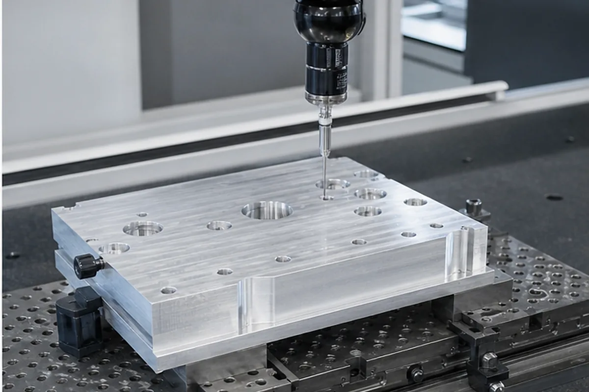 CNC part inspection setup for Pom Vs Peek For Machined Parts