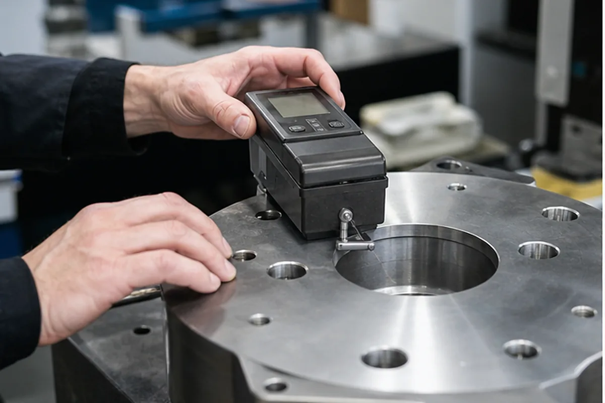 CNC part inspection setup for PPAP Support