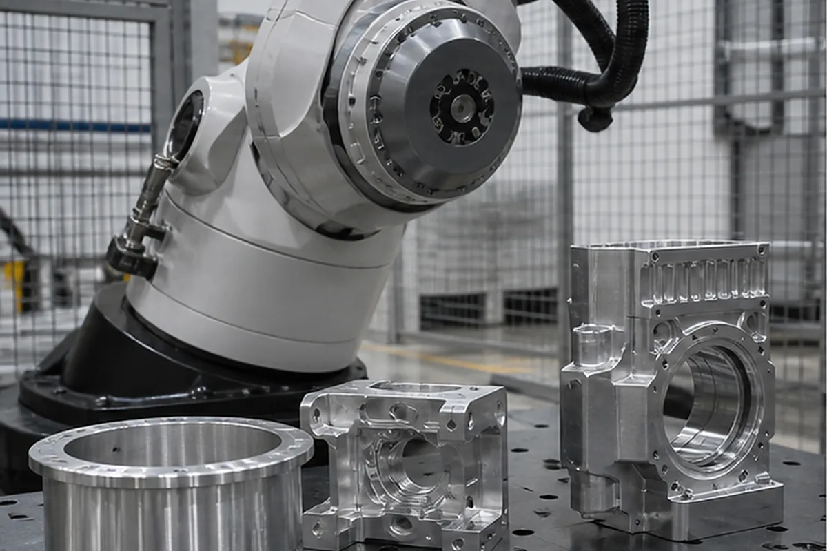 CNC part inspection setup for Quality Assurance