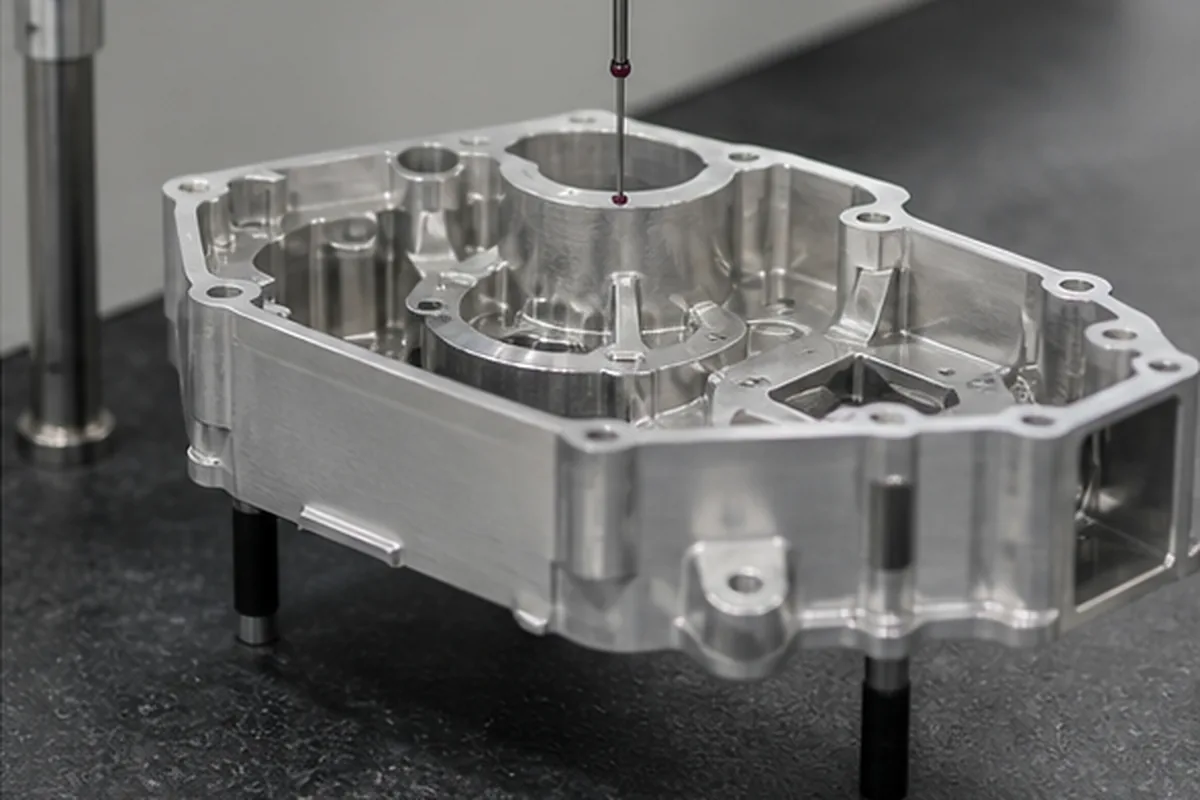 CNC part inspection setup for Robotics Automation