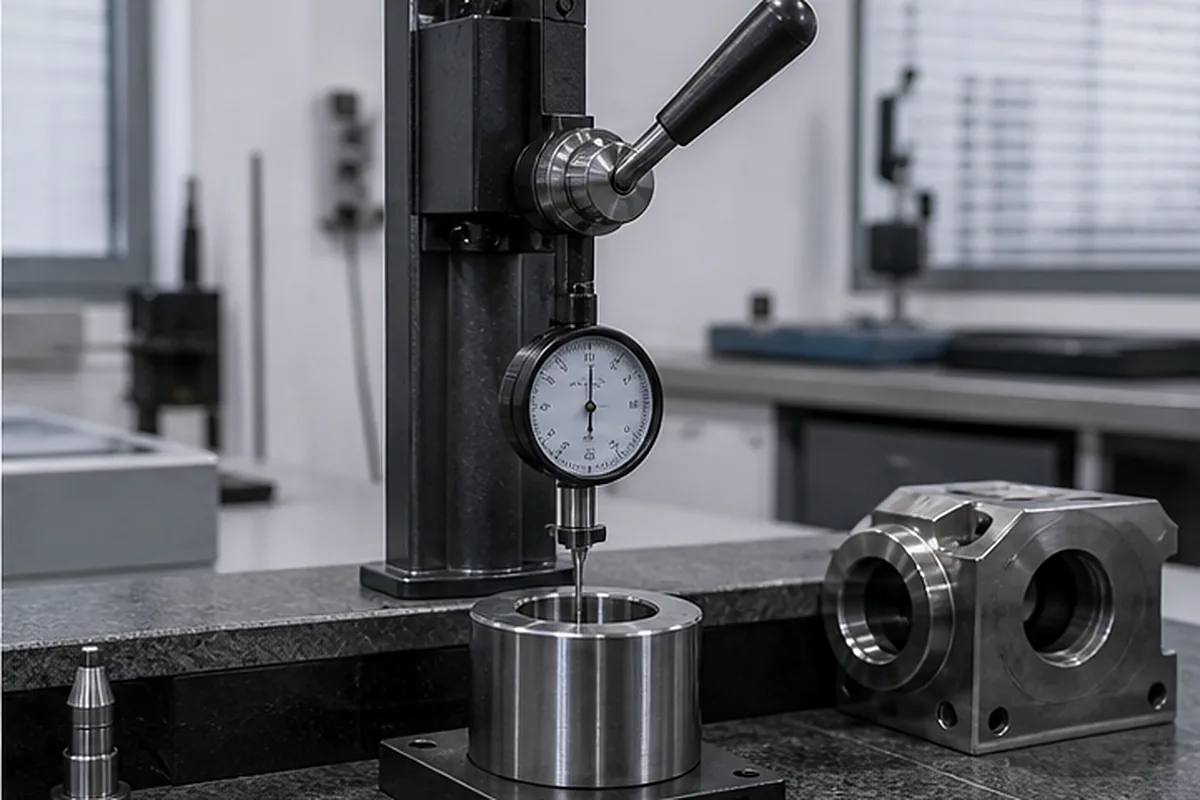 CNC part inspection setup for Runout And Coaxial Control For CNC Parts