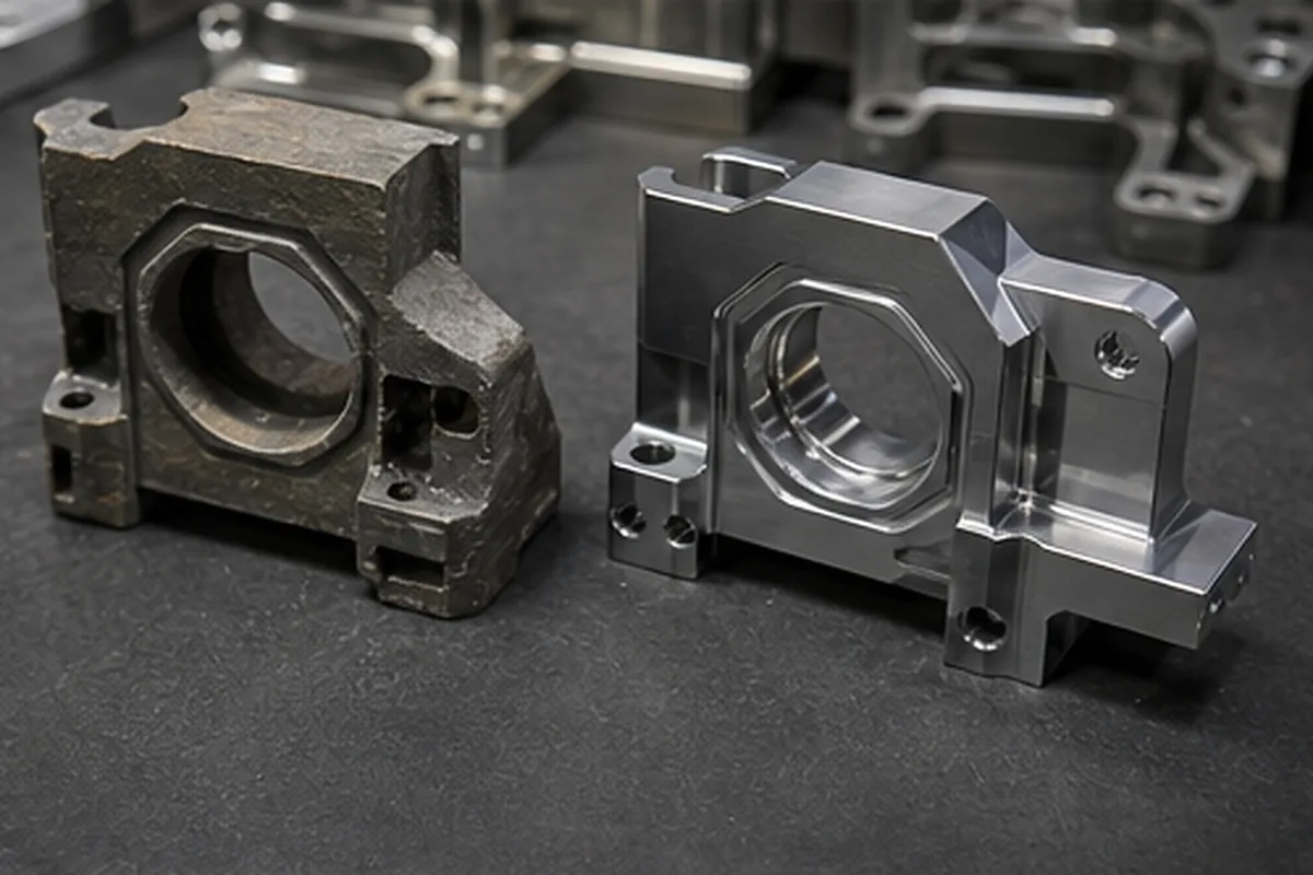 CNC machined parts and process setup for Small Precision Parts Machining