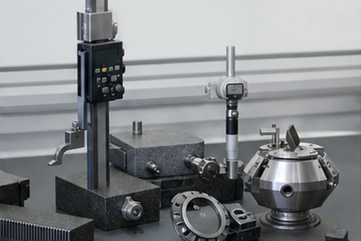 CNC part inspection setup for Steel CNC Machining