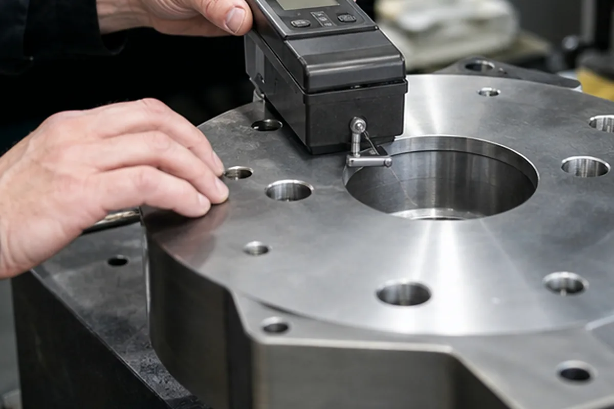 CNC part inspection setup for Surface Roughness Guide