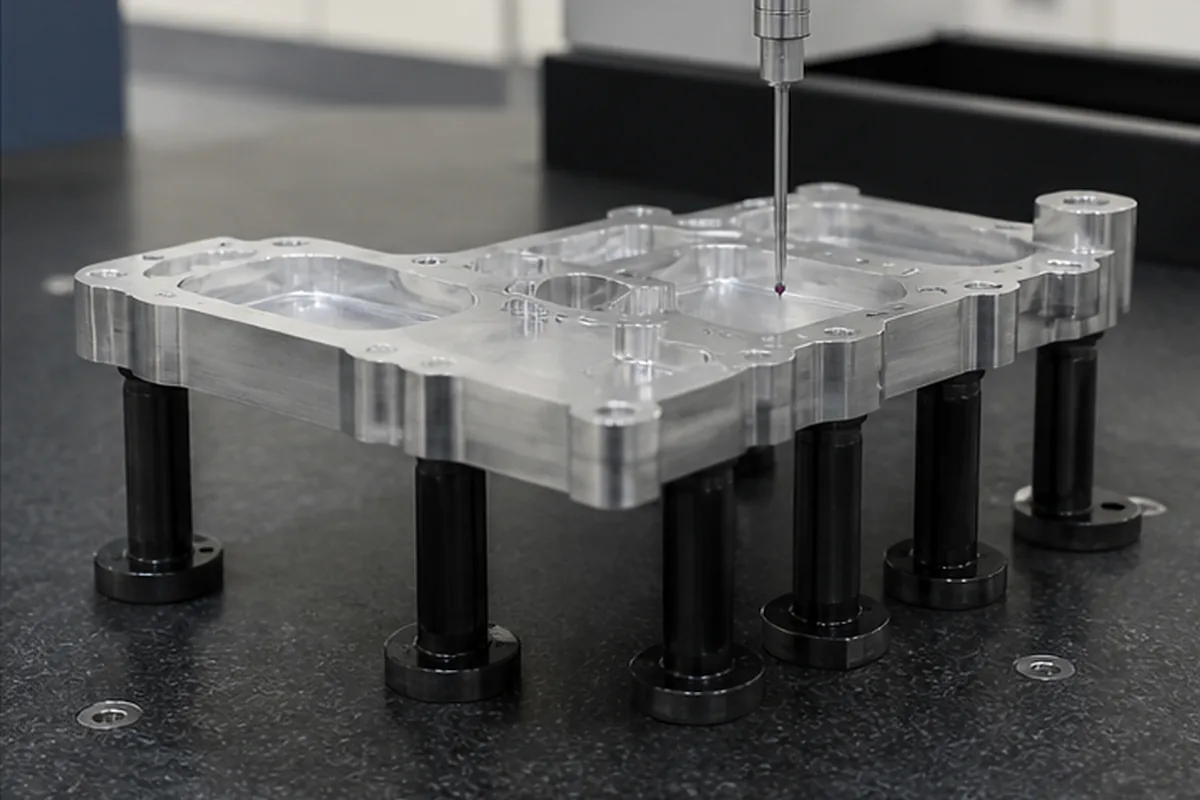 CNC part inspection setup for Why Anodized Aluminum Parts Have Color Variation