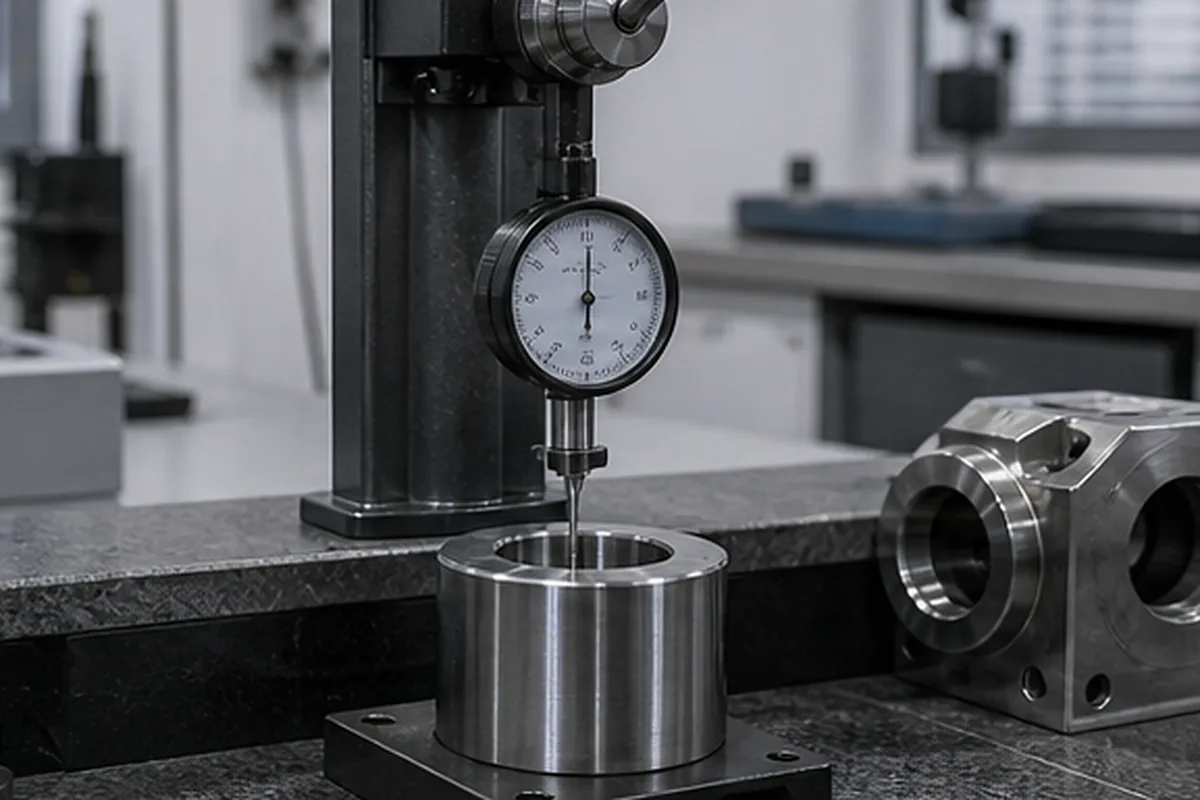 CNC part inspection setup for Why CNC Machined Parts Fail Flatness