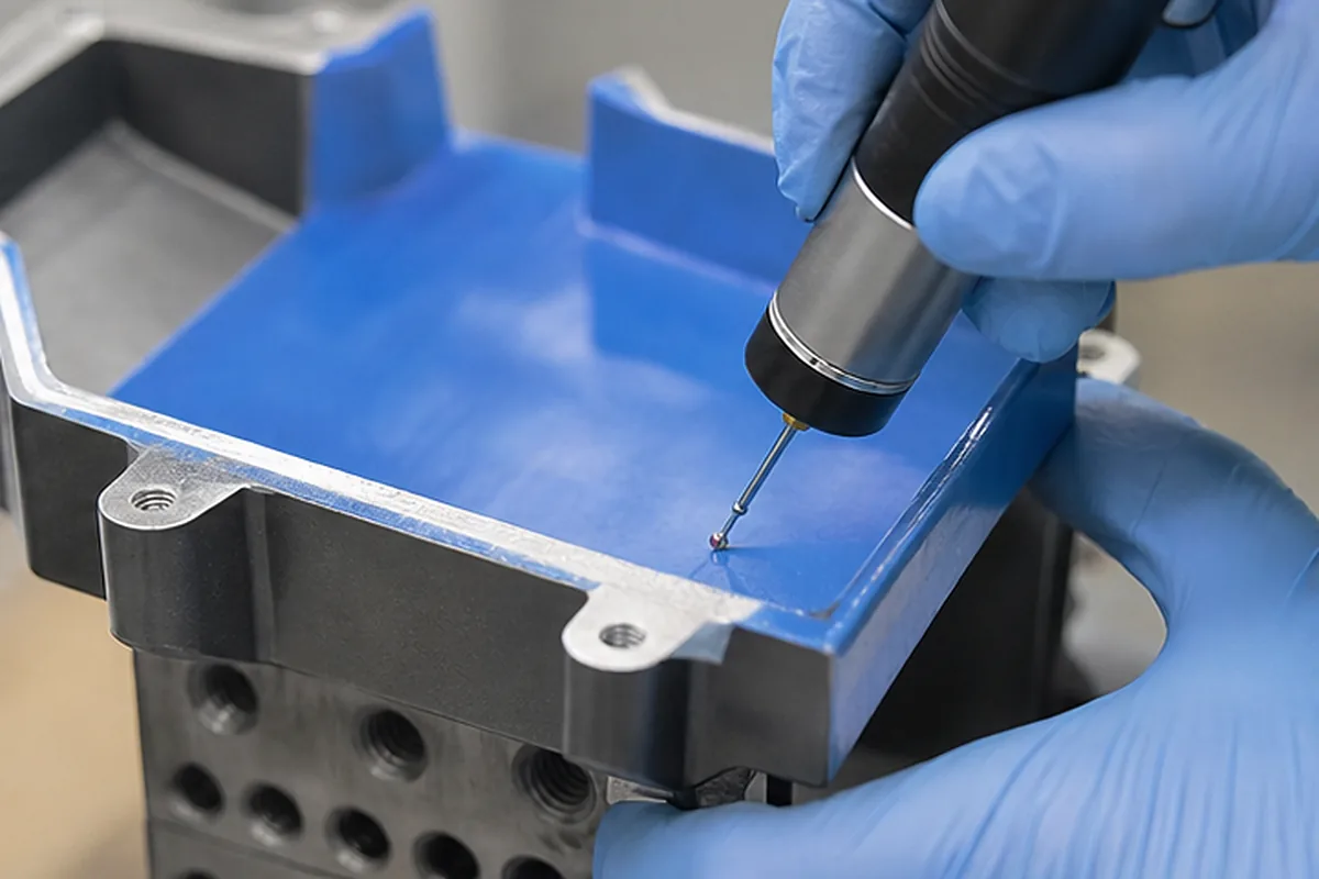 CNC part inspection setup for Why CNC Prototypes Cost More Per Part